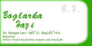 boglarka hazi business card